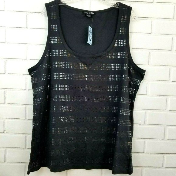 Torrid Tops - *NEW* TORRID Size 3 Sequins Tank Top Scoop
